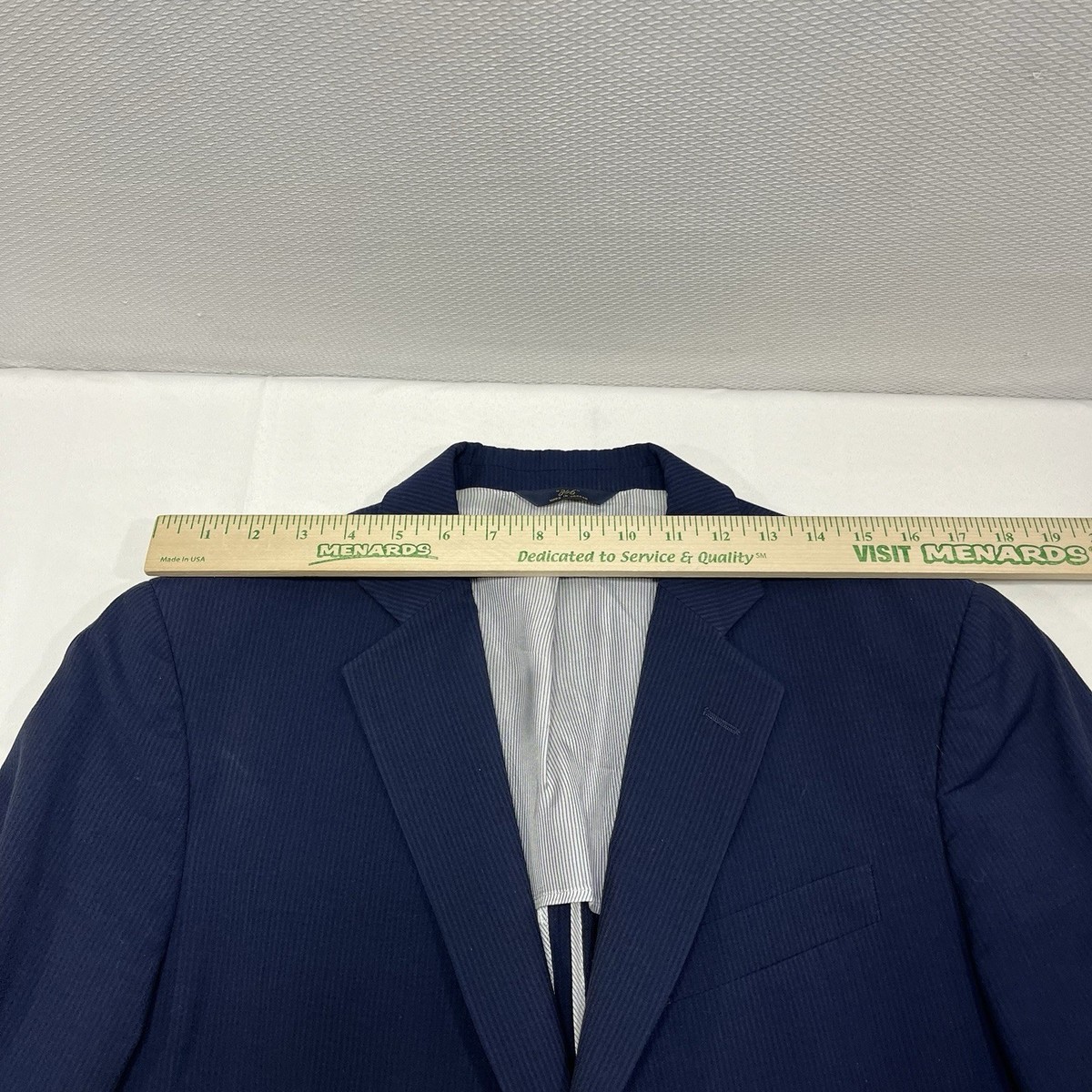 Brooks Brothers 346 Men's 40S Fitzgerald Fit Blue Wool Blend