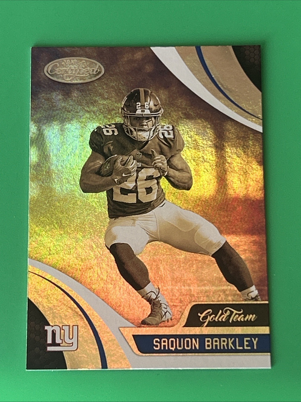 2018 Panini Certified - Gold Team Saquon Barkley #GT-SAB (RC)