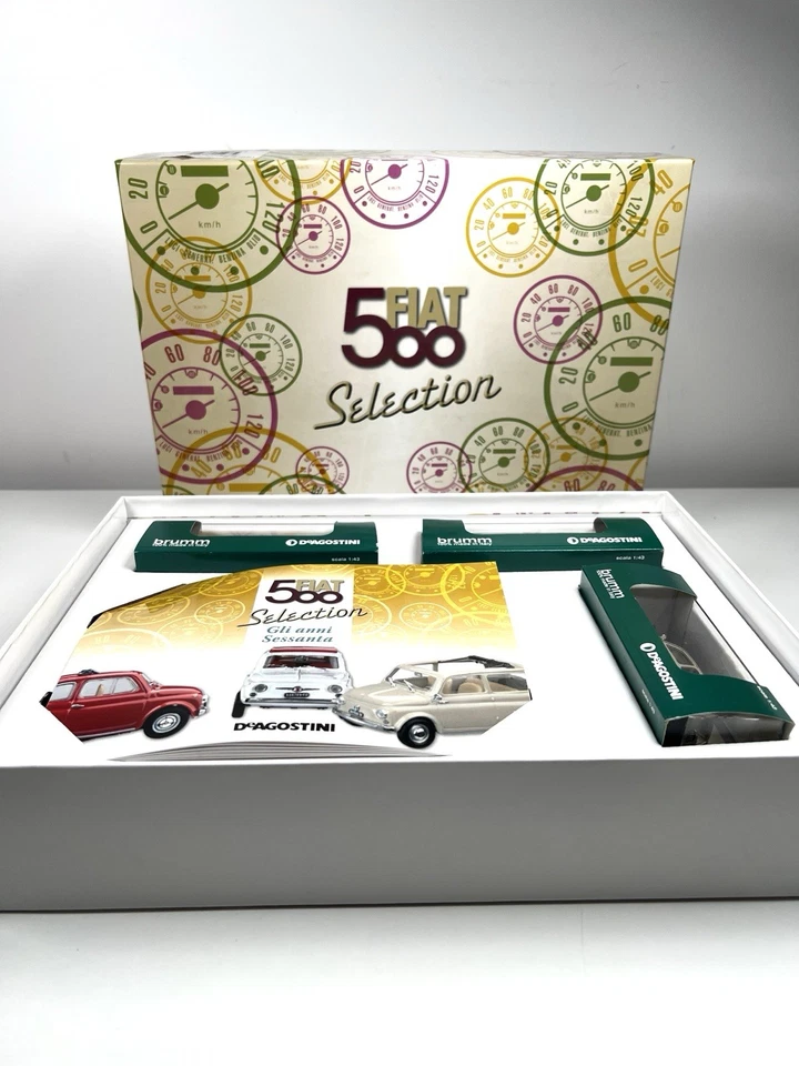 FIAT 500 Selection Brumm - 3 Modelli 1:43 - Box Edizione Speciale DeAgostini - Immagine 3 di 4