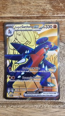 Pokémon TCG Cynthia's Garchomp EX 215/182, NM-Ultra Rare, Destined Rivals