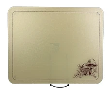 VTG EUC Corning Ware Counter Saver Forest Fancies Mushroom Glass Cutting Board