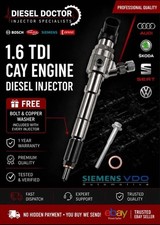 Genuine VW 1.6 TDI 2010-2015 Siemens Diesel Injector A2C9626040080 03L130277S