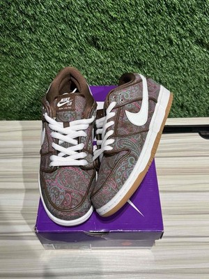 Size 8.5M/10W - Nike SB Dunk Low Pro Paisley Brown Sz 8.5M. DH7534-200 