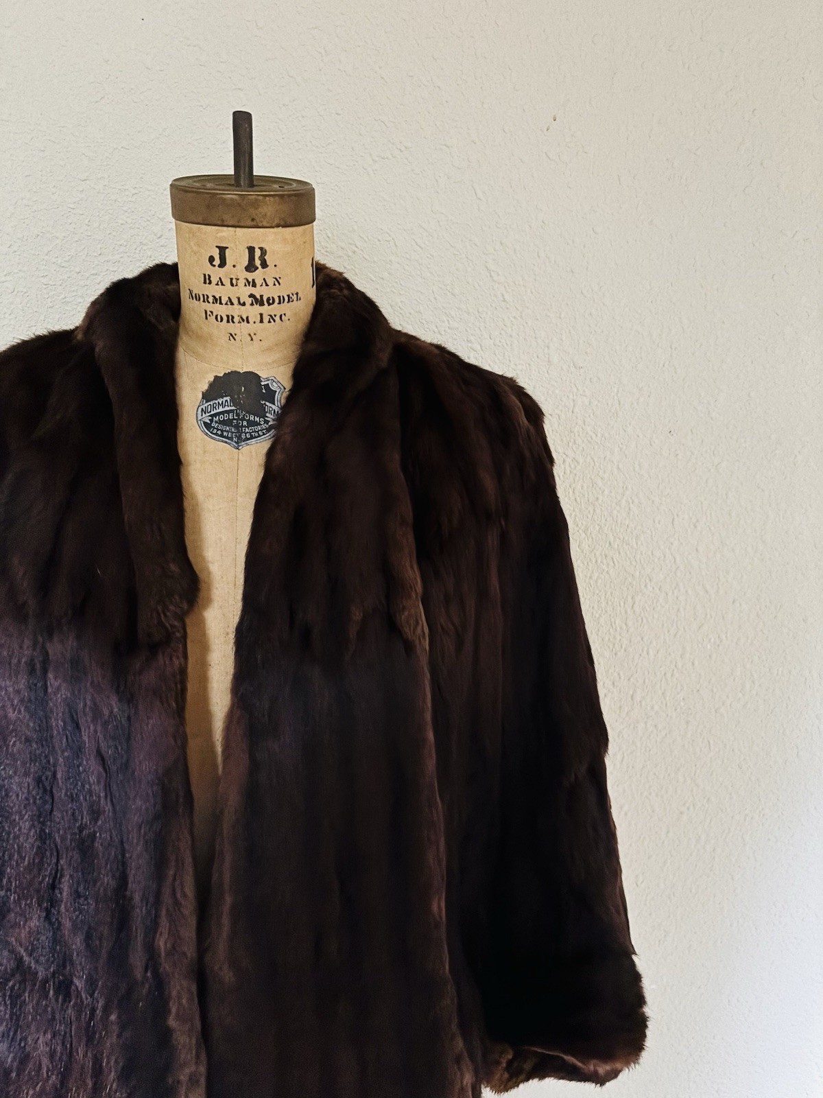 Mink fur cape One Size