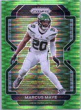 2021 Panini Prizm #91 Marcus Maye Neon Green Pulsar