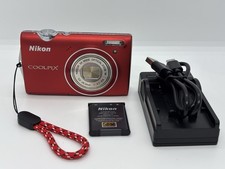 Exc Nikon Coolpix S5100 12.2MP 5x Zoom Compact Digital Camera Red From Japan