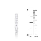 Stunning .92 TCW 2.5 mm Round Cut CZ Stackable Eternity Bridal Band Ring Size 10 — photo 5