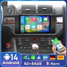 SWC DAB+ 4G+64G Android14 Carplay F�r BMW 5er E39 X5 E53 E38 Autoradio GPS NAVI