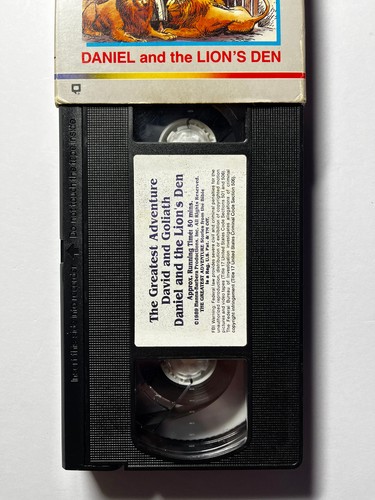 David & Goliath / Daniel Lion's Den VHS Greatest Adventure #Buy 3 Get 3 FREE - Imagen 7 de 8