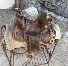 Vintage Youth Western Hand Tooled Leather Rop...