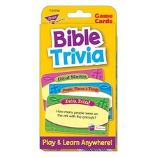 Bible Trivia Flash Cards for Kids Ages 6 to 12 56 Two Sided Cards Fun Learning