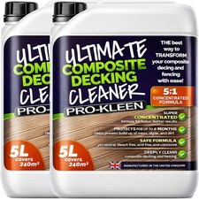 ProKleen Composite Decking Cleaner Removes Moss Mould Algae Dirt Patio 10L
