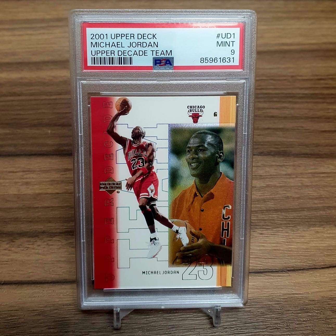 2001 UPPER DECK MICHAEL JORDAN UPPER DECADE TEAM PSA 9 POPULATION 55