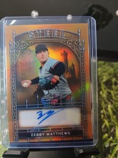 2024 Leaf Trinity Baseball Zebby Matthews Gold AUTO (1/1) #S-ZM1