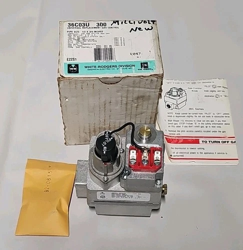 Emerson White-Rodgers 36C03U-300 Furnace Universal Gas Valve Millivolt Nos