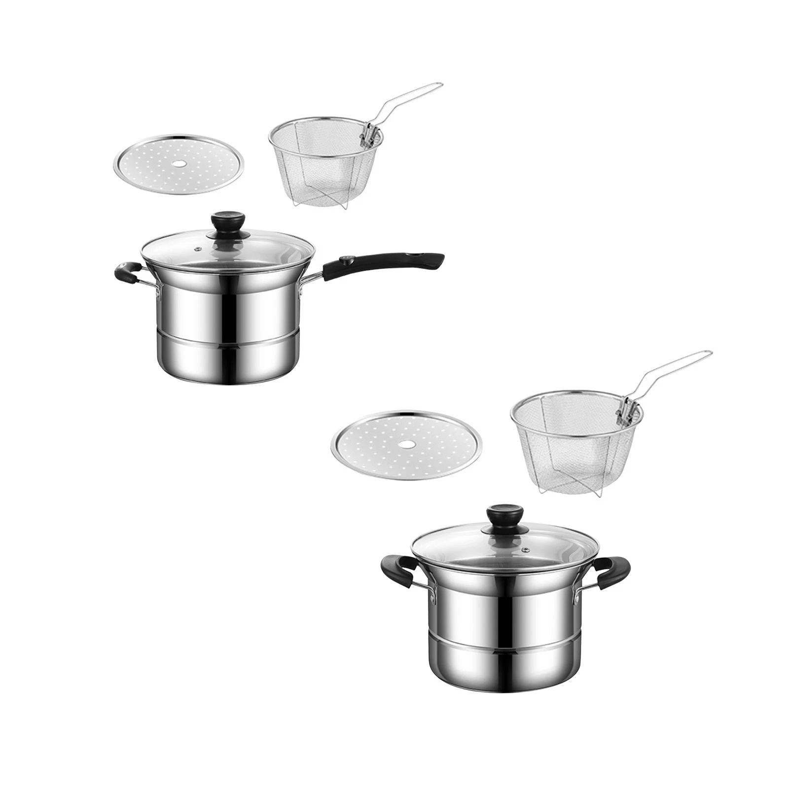 Stainless Steel Saucepan Stockpot Strainer Basket