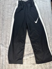 Nike Athletic Pants Black Dri Fit Black Side Stripe Size Youth Small Child A200