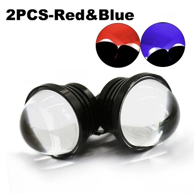 Feu antibrouillard blanc 10W Fish Eye voiture DRL lentille projecteur feux de jo - Photo 2/4