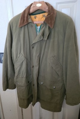 Macintosh Green Canvas Cotton Field/Barn Coat Large