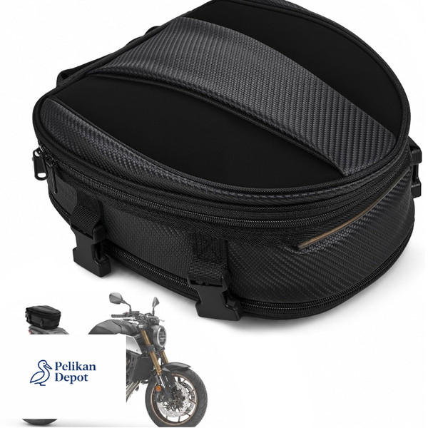 Motorrad Hecktasche Abnehmbar Wasserdicht Pu-Leder Multifunktionstasche-image
