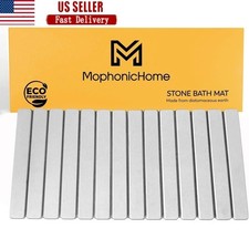 Diatomaceous Stone Bath Mat Non-Slip Fast Drying Bathroom Mat Durable Extra Long