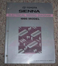 1998 Toyota Sienna Electrical Wiring Diagram Manual EWD