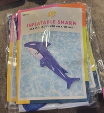 Inflatable Shark Swimming Float 37.8 x 15.7 in Pool Toy Water Float