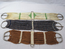 3 Vintage Western Horse Cinches Girth Woven 3...