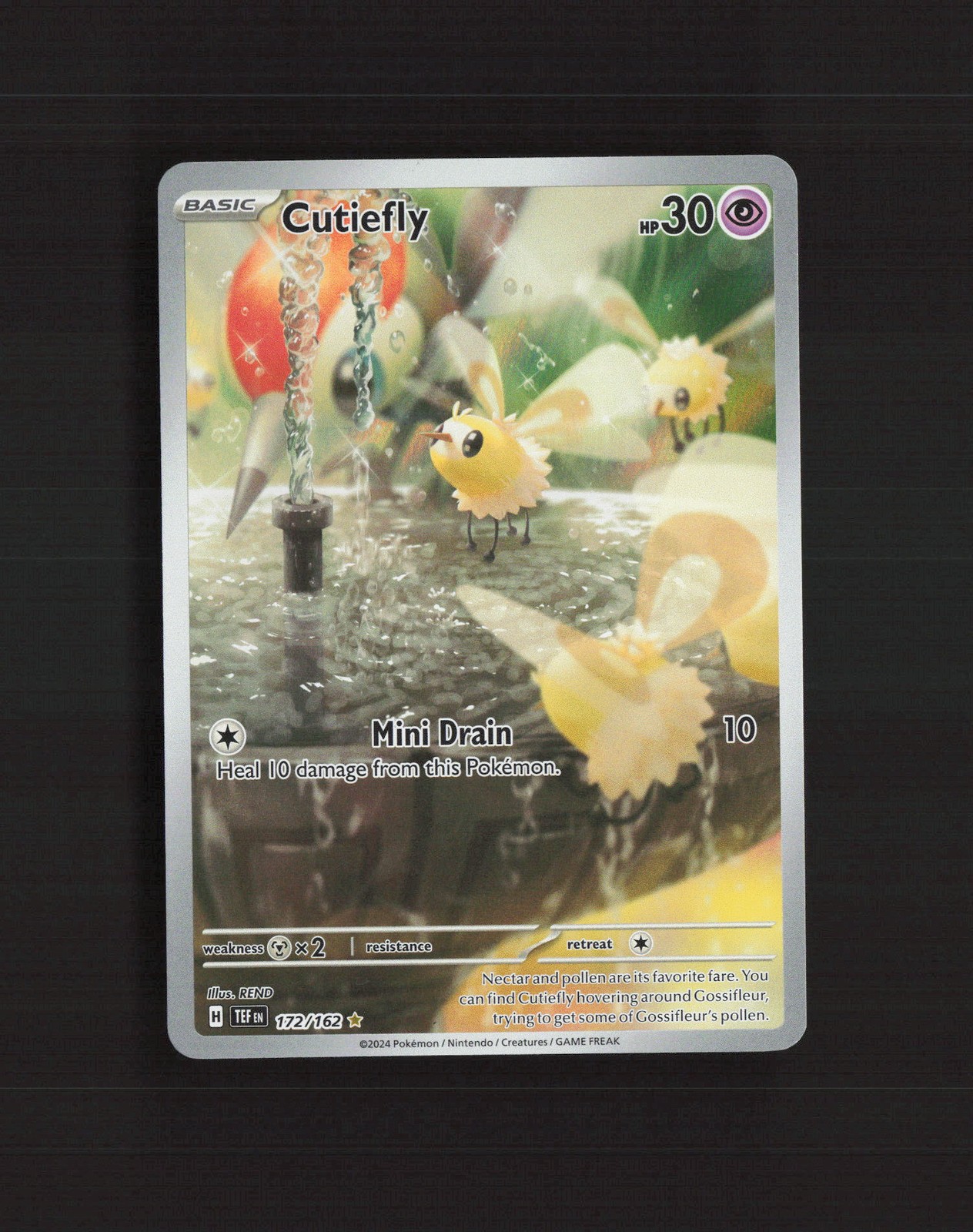 Cutiefly 172/162 Temporal Forces Full Art Ultra Rare Holo Pokemon Card NM