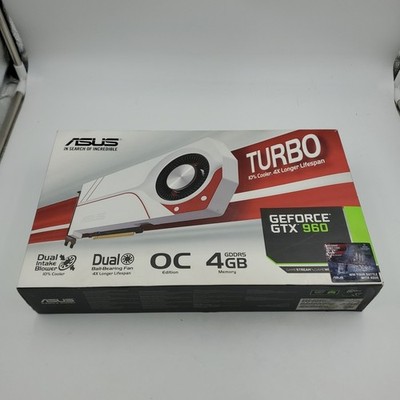 ASUS White Turbo GTX 960 OC 4GD5 (TURBO-GTX960-OC-4GD5) Graphics Card