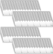 32 Pack 6" Mini Rulers, Clear Plastic Inch CM Measuring Tools