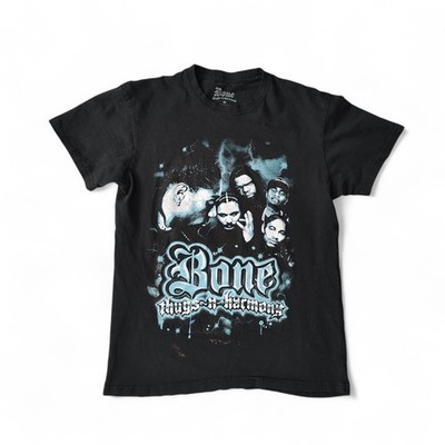 Official Bone Thugs-n-Harmony Shirt Medium Black Rap Tee Bootleg Style BTNH