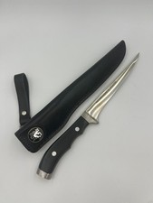 NorMark Germany Inox Fillet Knife Drop Forged Stainless w/ Original Leather Shea