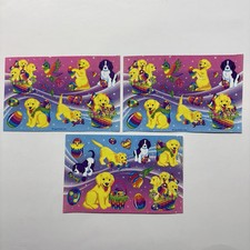Vintage Lisa Frank Lot Puppies In Basket Easter Eggs Dog Bone Stickers Chicks