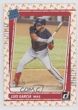 2021 Panini Donruss Rated Rookies On Fire 16/75 Luis Garcia V #45 0z8z
