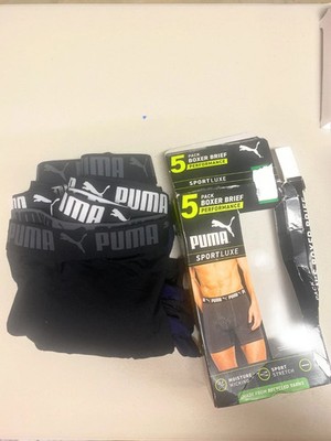 Puma Men's Performance Boxer Briefs, Pack 5