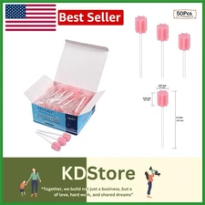Disposable Oral Swabs Sterile Dental Sponge Swabsticks for Mouth & Gums 50pk