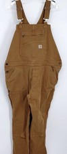 Carhartt Women s Rugged Flex Bib Overalls XXL 20 Short Brown 104556-211 Workwear