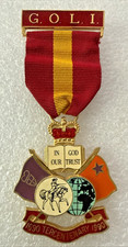 Grand Orange Lodge of Ireland - 1690-1990 Tercentenary Medal Jewel - King Billy