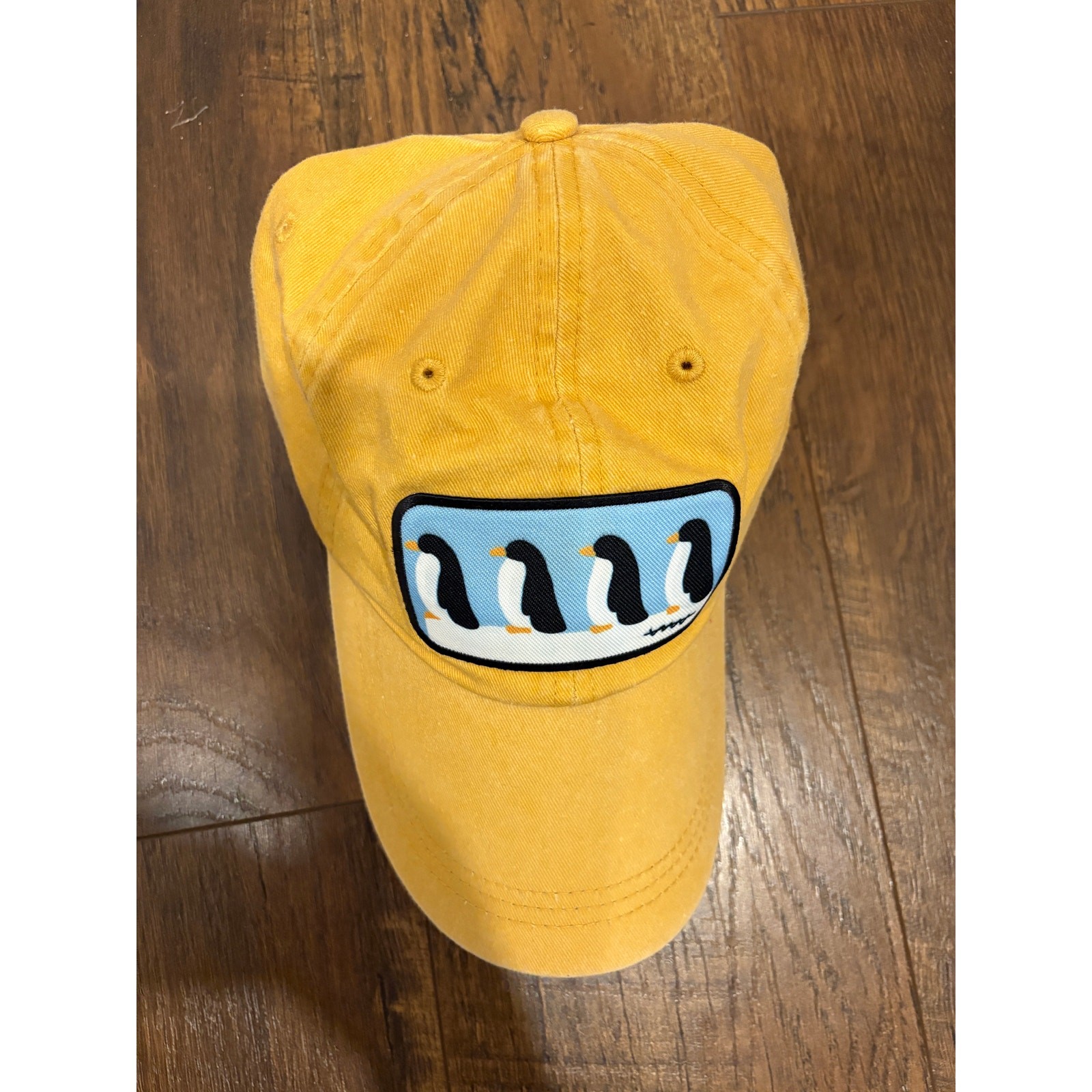 Penguin Patch Yellow Adjustable Baseball Hat Unis… - image 2