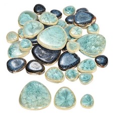 200g Ceramic Mosaic Tiles for Mosaic Kit Garden Stepping Stone Cup Mat