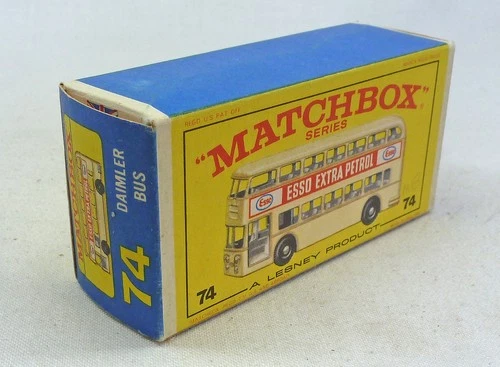 Lesney Matchbox Toys MB74b Daimler Bus ORIGINAL Empty E4 Type Box Cream