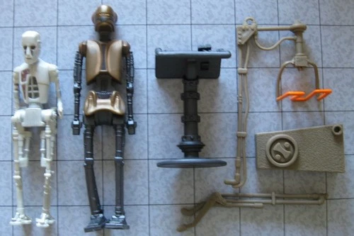 Star Wars 3.75" Figures: POTF2 ROTJ - EV-9D9 and 8D8 1997/98 - Set, Complete