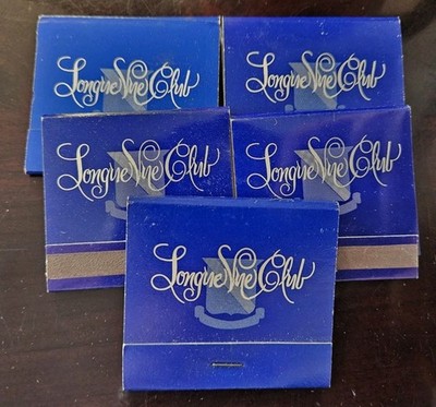 5 Longue Vue Country Club Vintage Unused Matchbooks Golf Pittsburgh Sports 