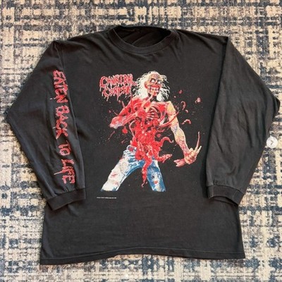 1992 CANNIBAL CORPSE EATEN BACK TO LIFE Vintage Long Sleeves Shirt S-5XL Reprint