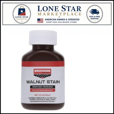 Birchwood Casey 3 OZ Walnut Wood Stain - Perfect for Gun Maintenance & Crafting