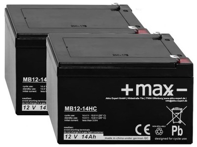 Akku kompatibel E Motobike E Trial OSET 16.0 24V 2x 12V 14Ah wie 15Ah AGM Blei