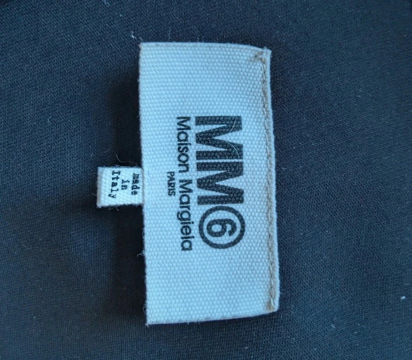 Abito camicia nero MM6 Maison Margiela taglia EU 40 (adatto taglia UK 8 16)