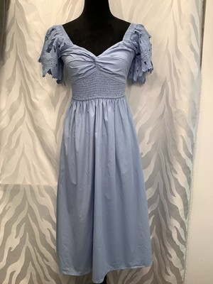 off the shoulder fit and flare midi dress Off-the-Shoulder Fit & Flare Midi Dress (Women)
