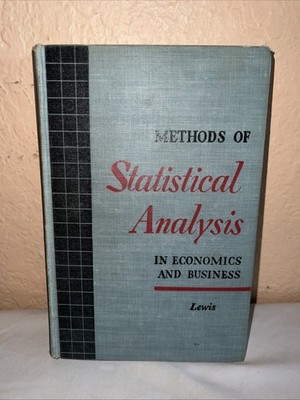METHODS OF STATISTICAL ANALYSIS by Edward E. Lewis 1953 Hardcover - Vintage- VG